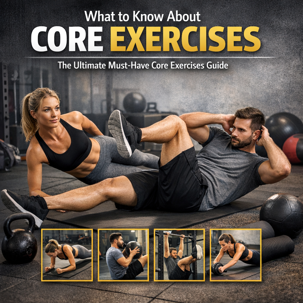 Illustration of What to Know About Core Exercises: The Ultimate Must-Have Core Exercises Guide