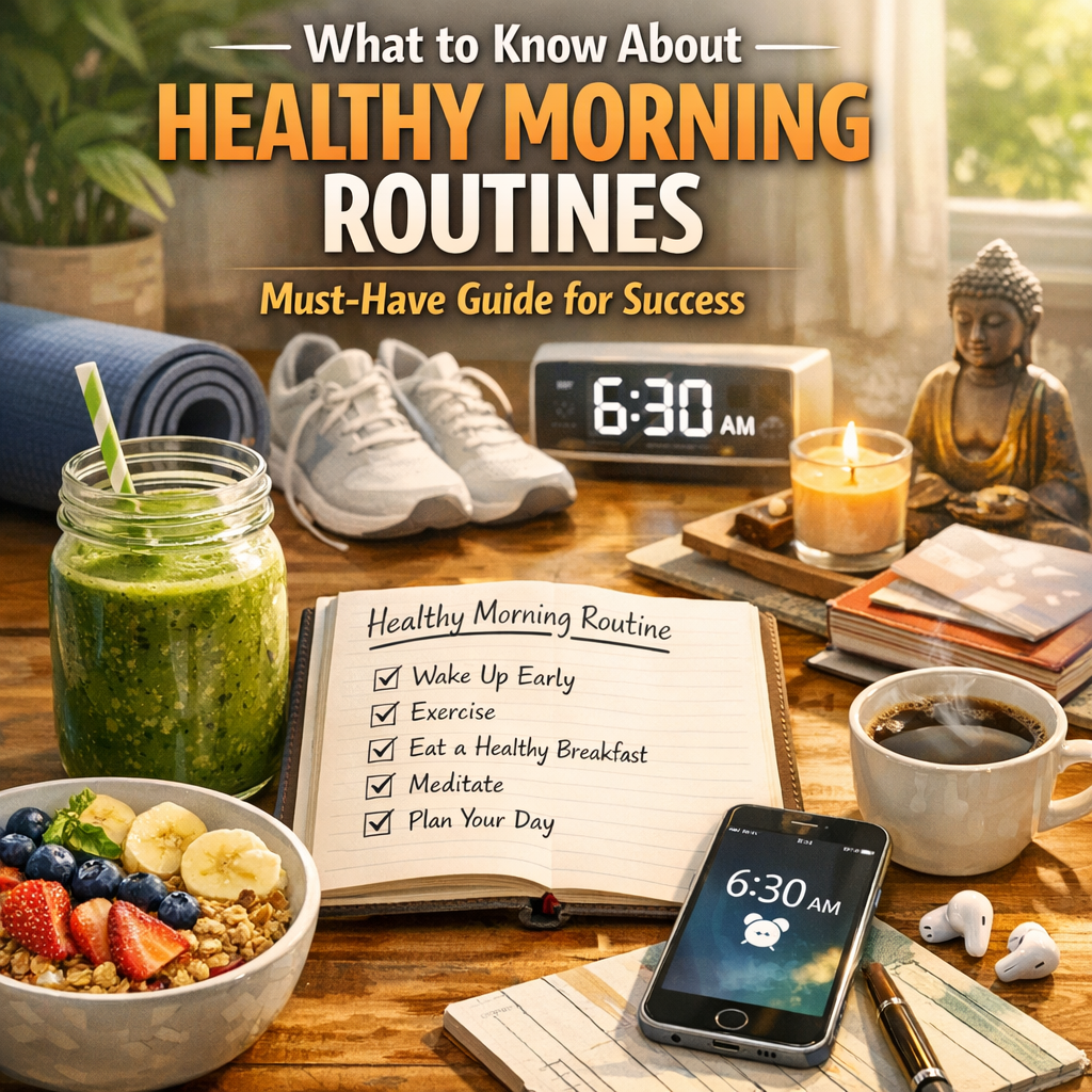 Illustration of What to Know About Healthy Morning Routines: Must-Have Guide for Success