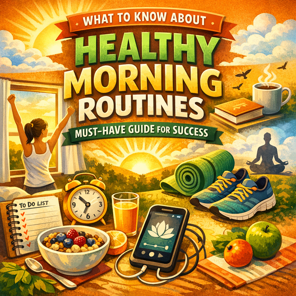 Illustration of What to Know About Healthy Morning Routines: Must-Have Guide for Success