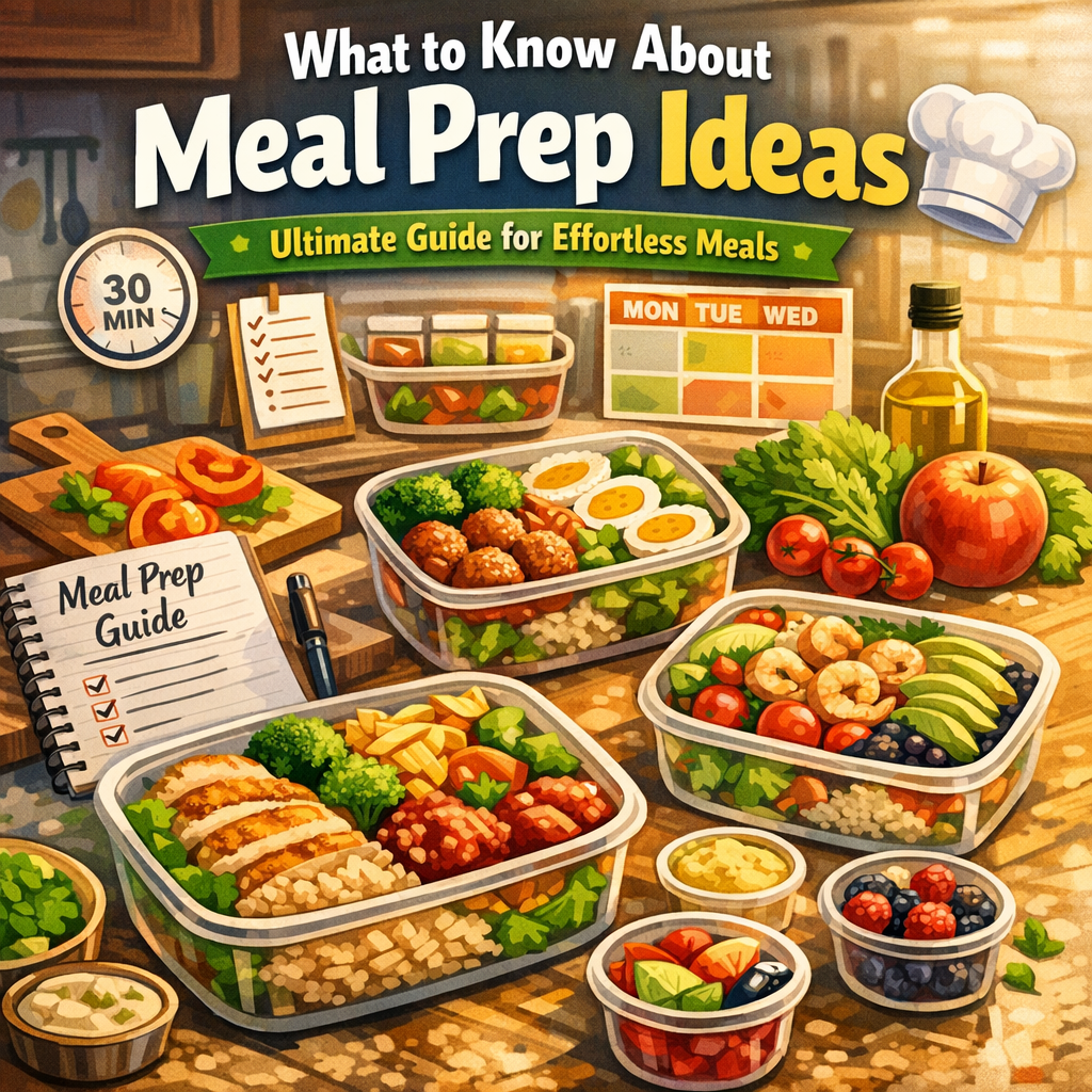 Illustration of What to Know About Meal Prep Ideas: Ultimate Guide for Effortless Meals
