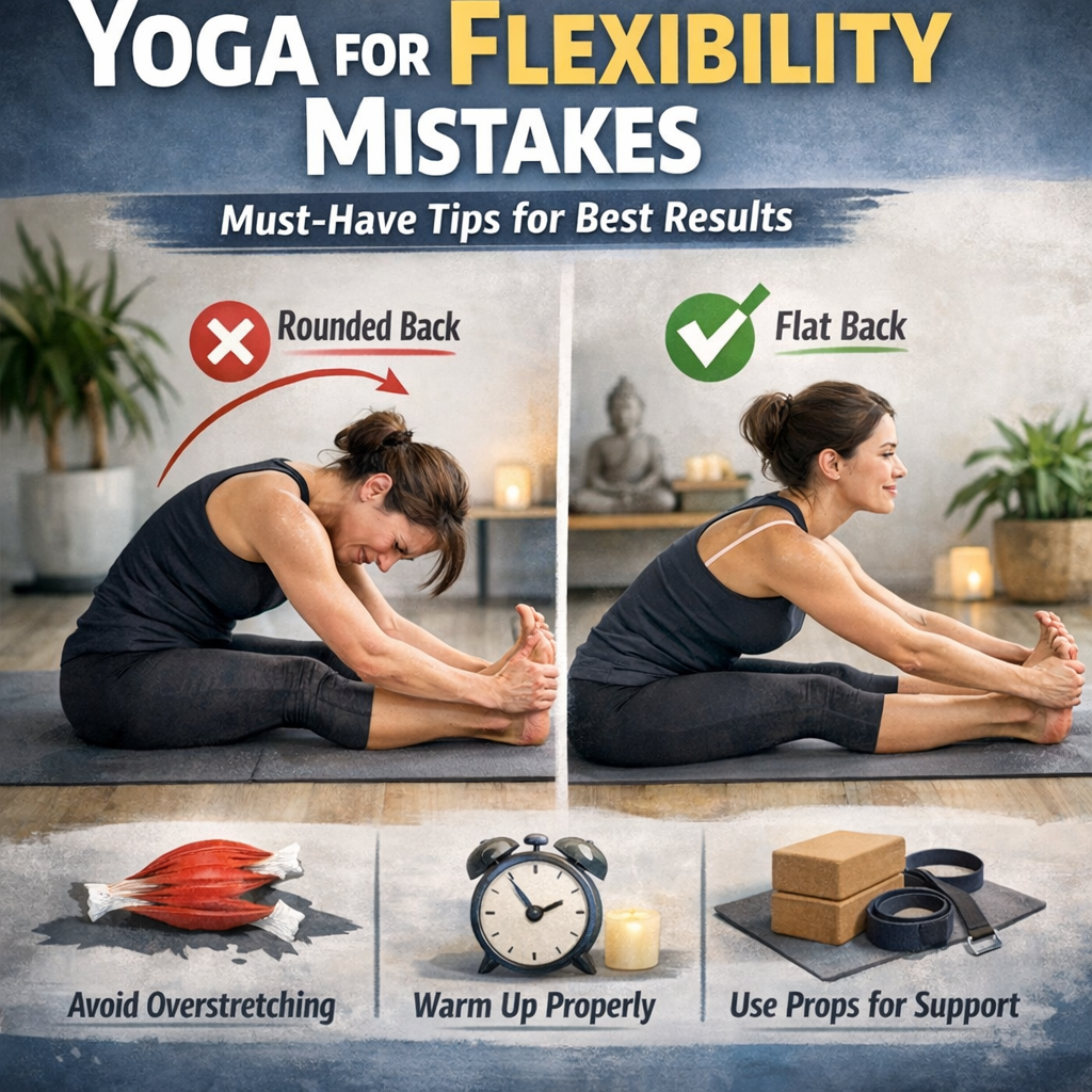 Illustration of Yoga for Flexibility Mistakes: Must-Have Tips for Best Results