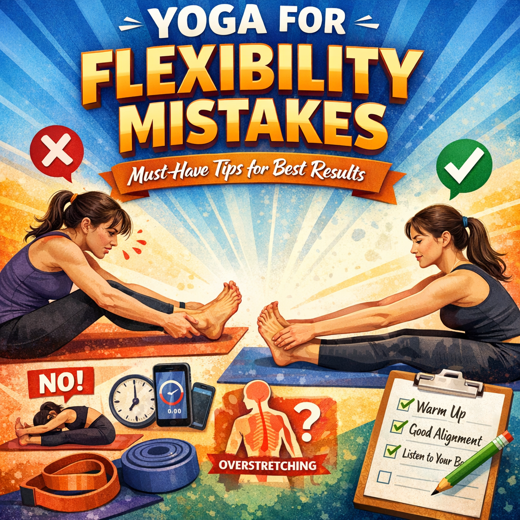 Illustration of Yoga for Flexibility Mistakes: Must-Have Tips for Best Results